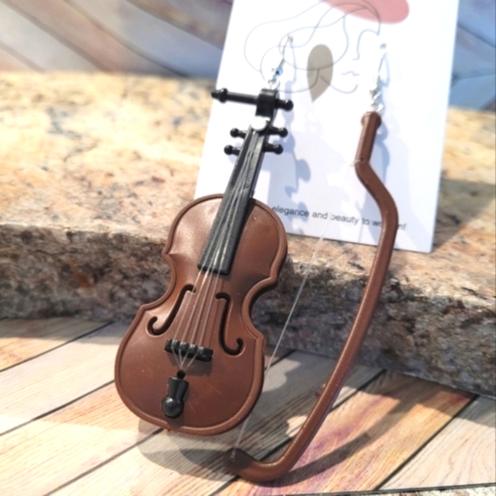 Violin Charm  Earrings 🎻